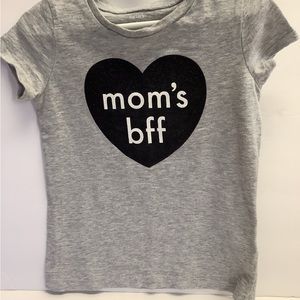 Carter's Mom's BFF short sleeve Gray top with
Sparkles Size 4T